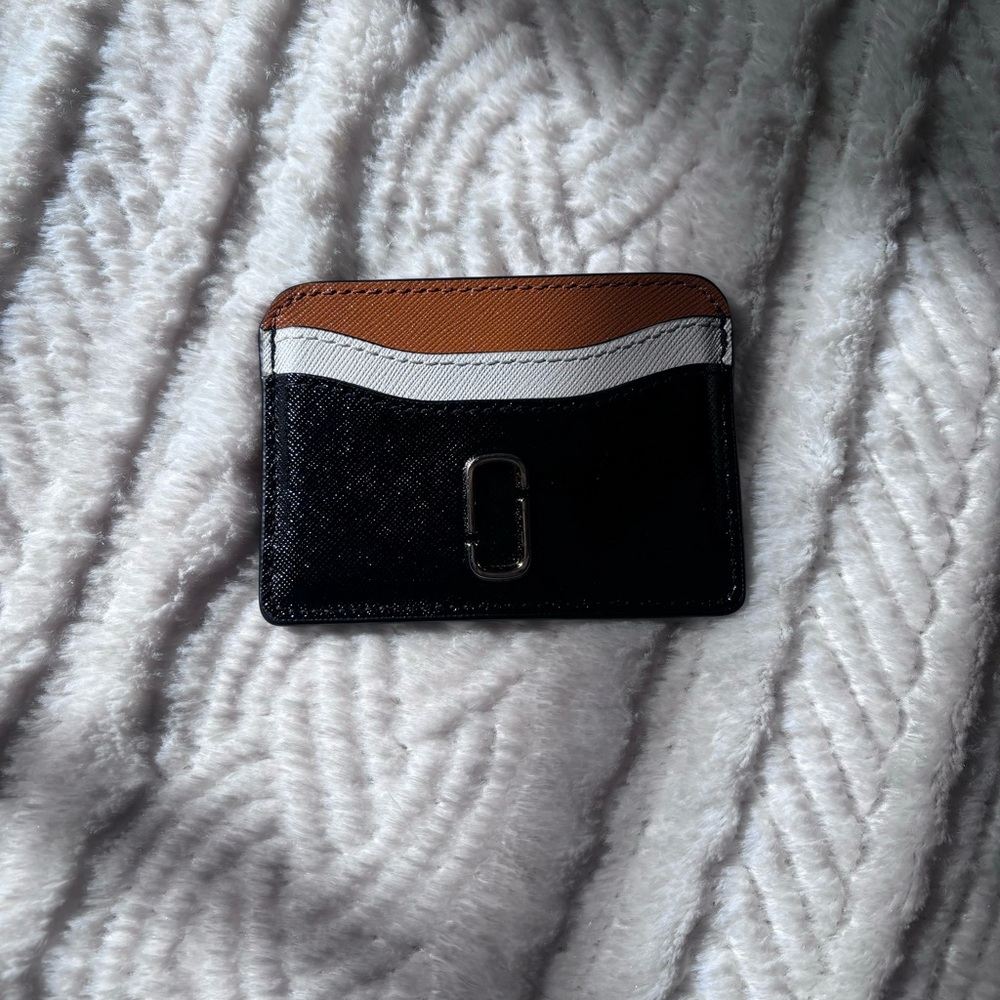 Marc Jacobs Black, Brown, and White Card Holder
